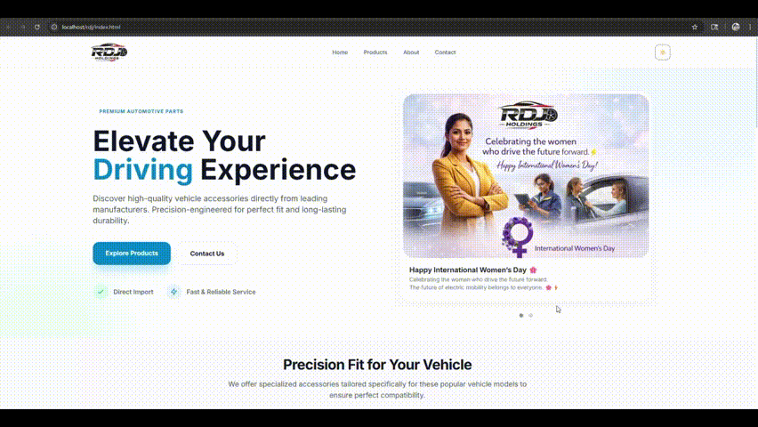 RDJ Holdings storefront
